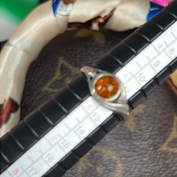 Amber Ring Sterling Silver Small - Picture 3 of 7